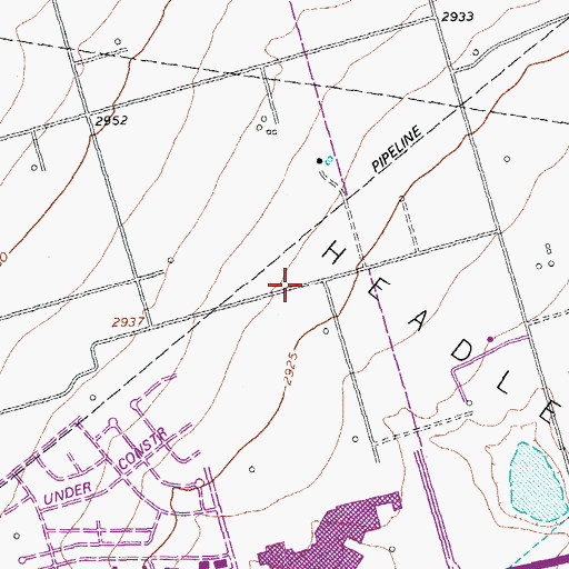 Topographic Map of Northeast Odessa Post Office, TX