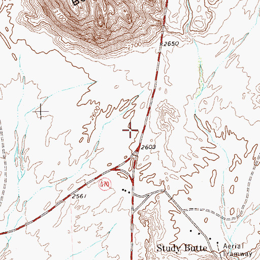 Topographic Map of Terlingua Post Office, TX