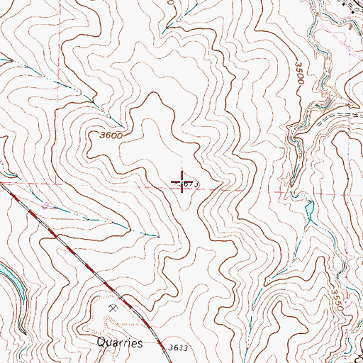 Topographic Map of Amarillo Fire Department Station 11, TX