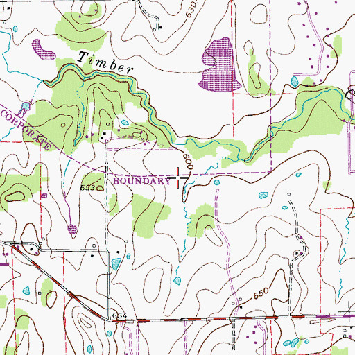 Topographic Map of Flower Mound Fire Department Station 4, TX