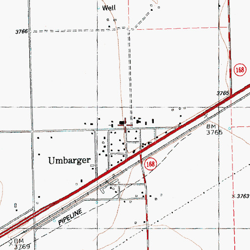 Topographic Map of Randall County Fire and Rescue Station 3, TX