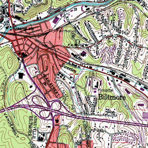 Topographic Map of London Road Annex Post Office, NC