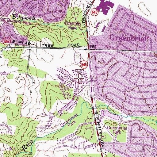 Topographic Map of Cross - Wrenn Family Cemetery, VA