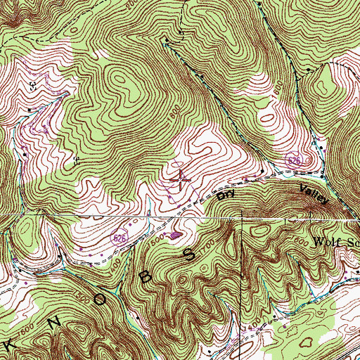 Topographic Map of Epperson Cemetery, VA