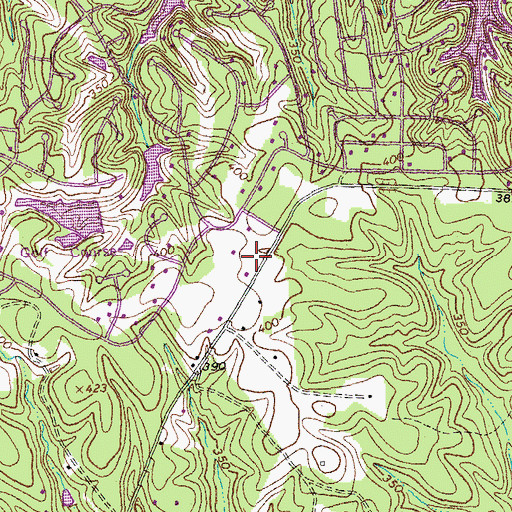 Topographic Map of Lake Monticello Volunteer Rescue Squad, VA