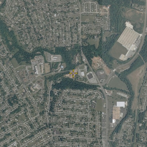 Aerial/Satellite Image of Roanoke County Fire and Rescue Station 1 North County Fire and Rescue, VA