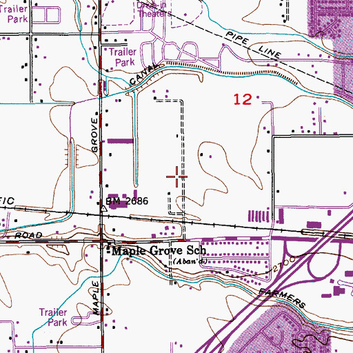 Topographic Map of Ada County Paramedics, ID