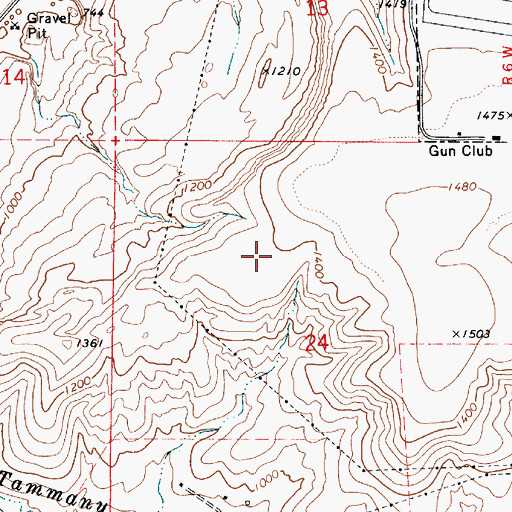 Topographic Map of Idaho State Correction Facility, ID