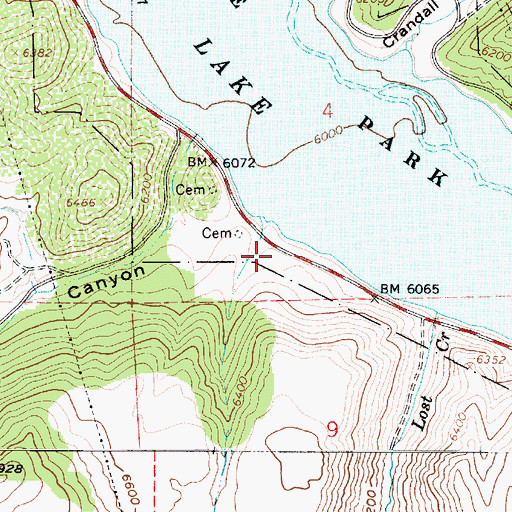 Topographic Map of Seymour / Davis Cemetery, UT