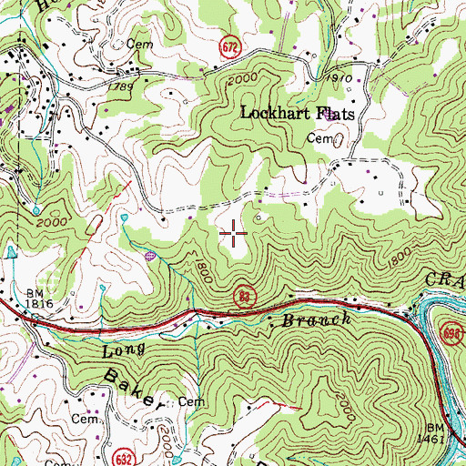 Topographic Map of Dickenson County Sheriff's Office, VA