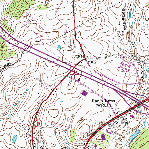 Topographic Map of Rockbridge County Sheriff's Office, VA