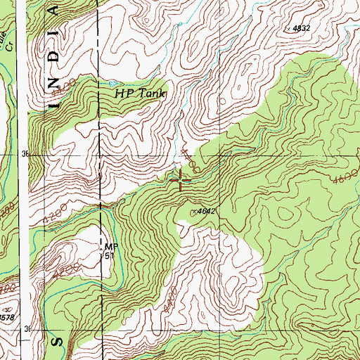 Topographic Map of Cistern Canyon, AZ
