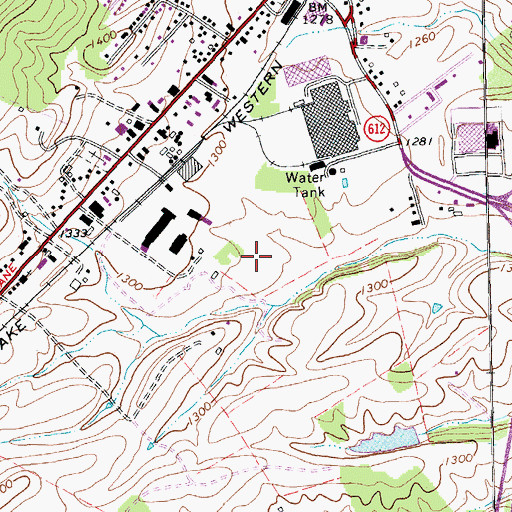 Topographic Map of Middle River Regional Jail, VA