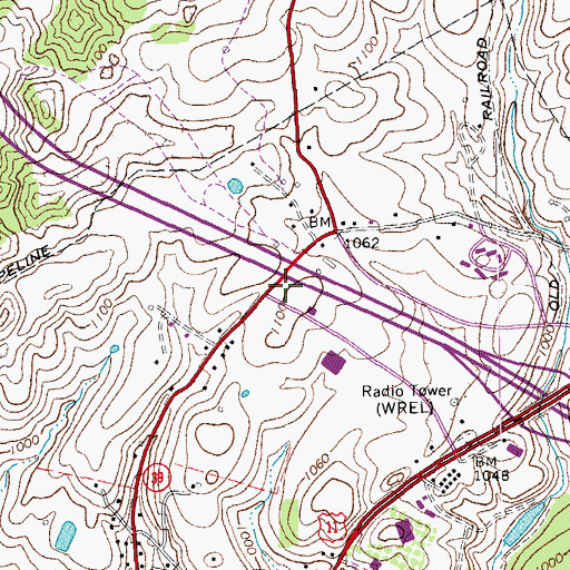 Topographic Map of Rockbridge Regional Jail, VA