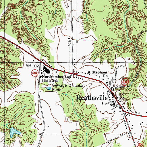 Topographic Map of Virginia Marine Police - Northern Area Office, VA