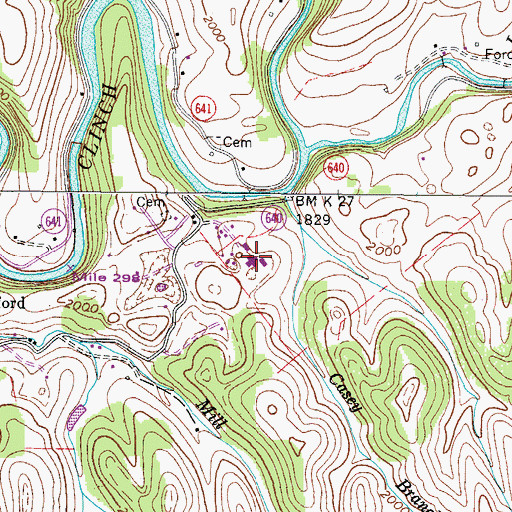 Topographic Map of Appalachian Men's Detention Center, VA