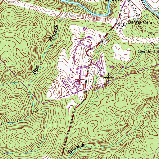 Topographic Map of Wise Correctional Unit, VA