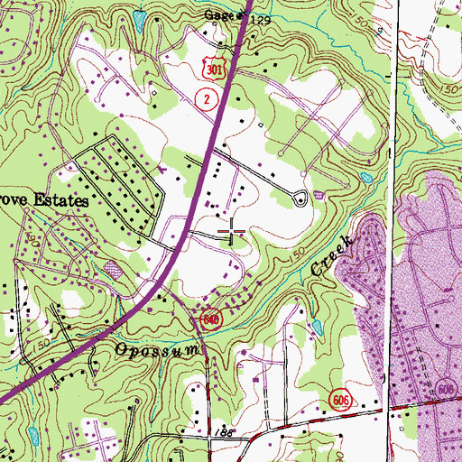 Topographic Map of Atlee Post Office, VA