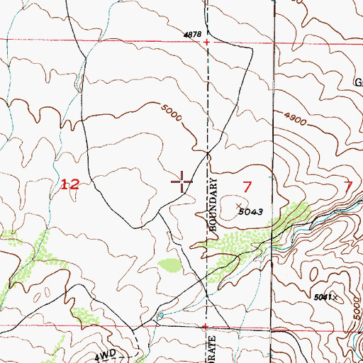 Topographic Map of Unified Fire Department Fire Station 123 - Rosecrest, UT