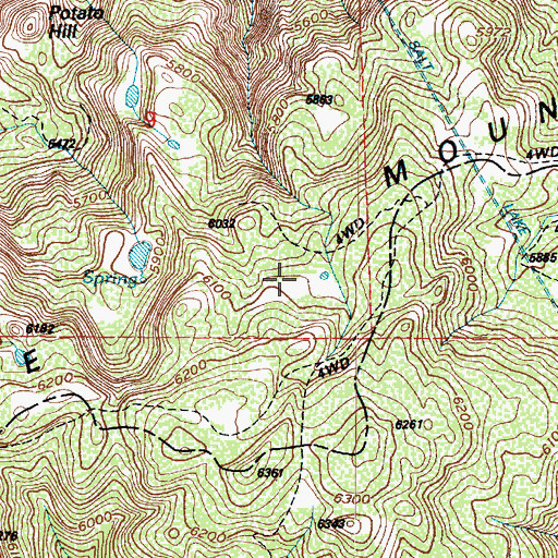 Topographic Map of Unified Fire Authority Fire Station 122, UT