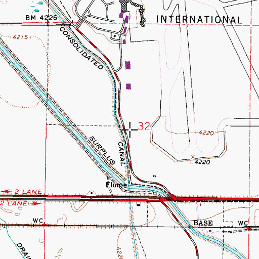 Topographic Map of Airport Post Office, UT