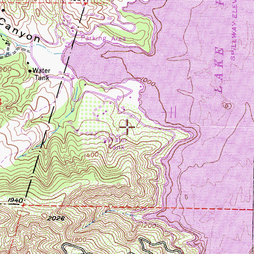 Topographic Map of Temescal Forest Service Station, CA