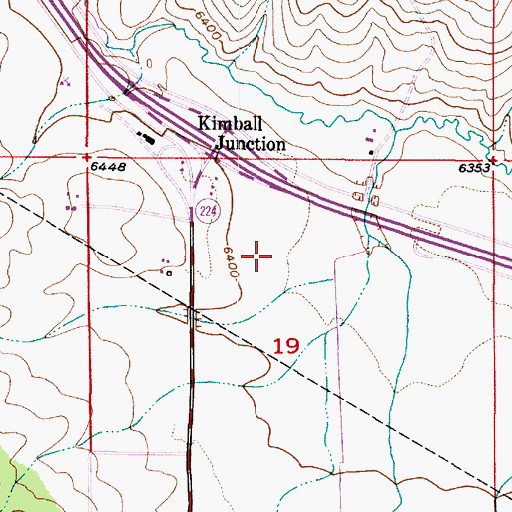 Topographic Map of Snyderville Post Office, UT
