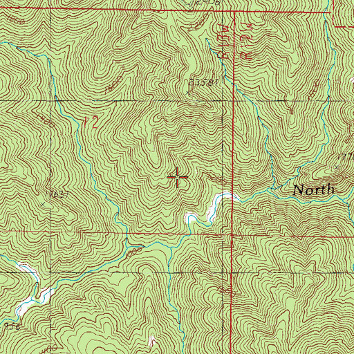 Topographic Map of Copper Salmon Wilderness, OR