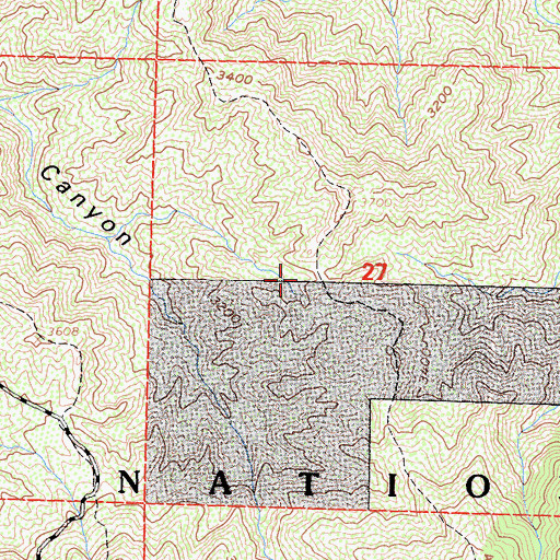 Topographic Map of Magic Mountain Wilderness, CA