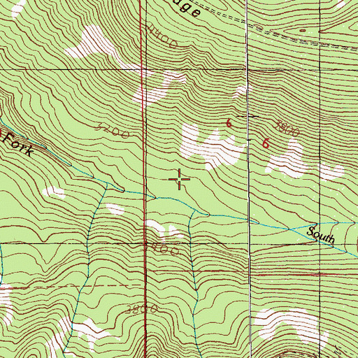 Topographic Map of Roaring River Wilderness, OR