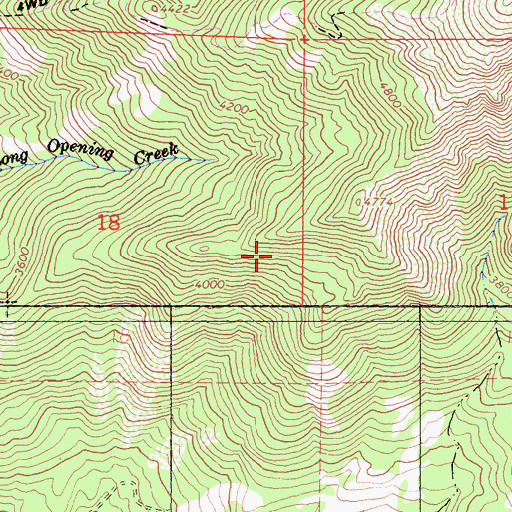 Topographic Map of Sanhedrin Wilderness, CA