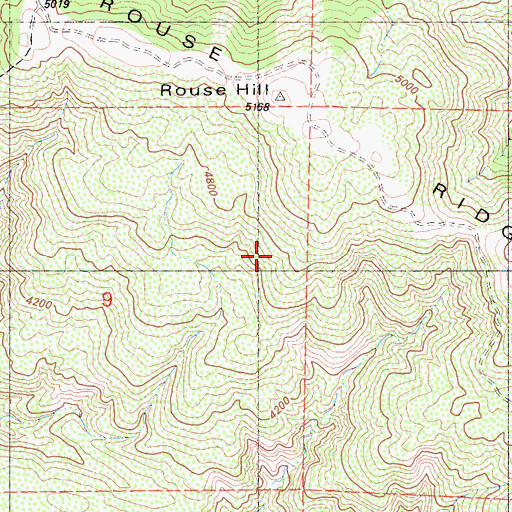 Topographic Map of South Fork San Jacinto Wilderness, CA