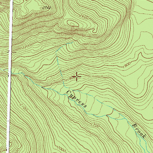 Topographic Map of Wild River Wilderness, NH