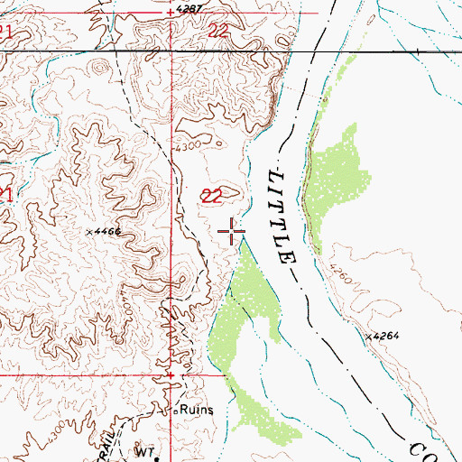 Topographic Map of Citadel Wash, AZ