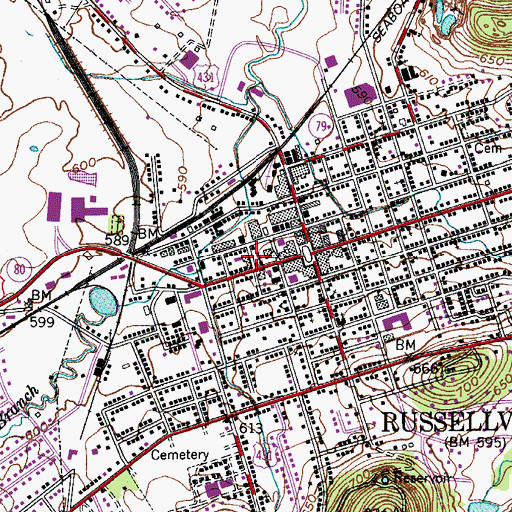 Topographic Map of Logan County Sheriff's Office, KY