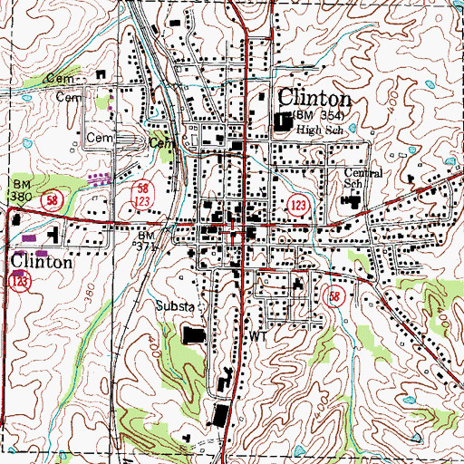Topographic Map of Hickman County Sheriff's Office, KY