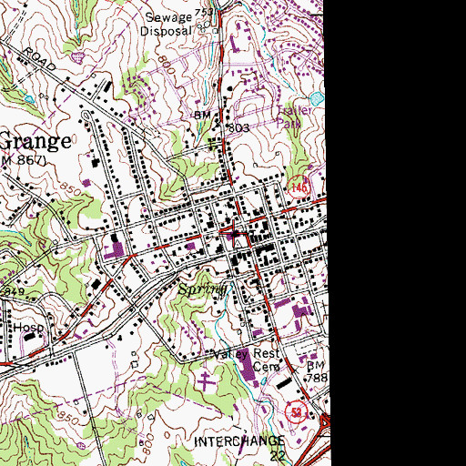 Topographic Map of Oldham County Sheriff's Office, KY