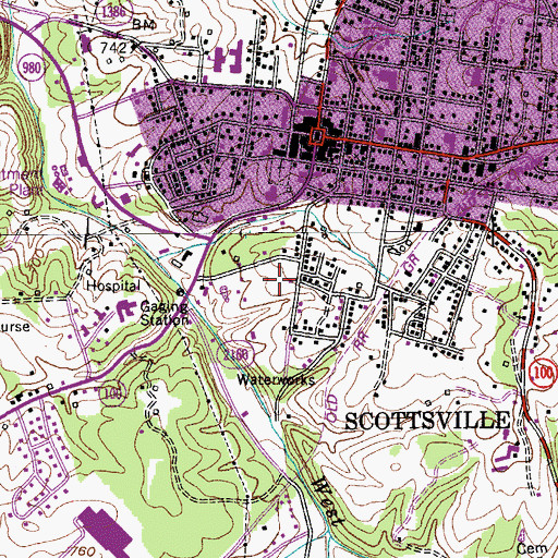 Topographic Map of Allen County Sheriff's Office, KY