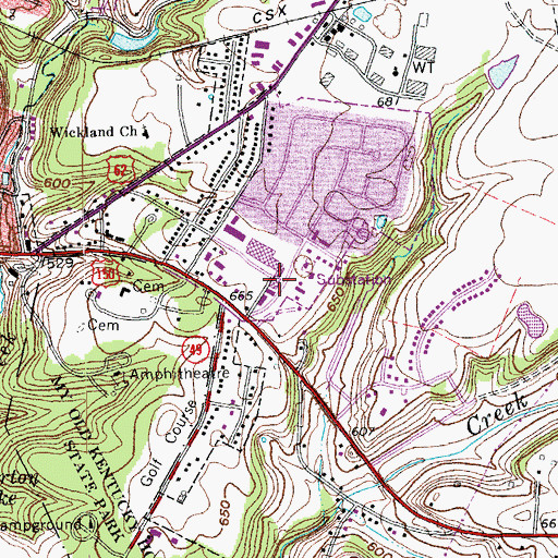 Topographic Map of Nelson County Sheriff's Office, KY