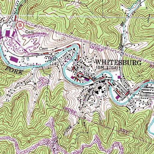 Topographic Map of Letcher County Sheriff's Office, KY