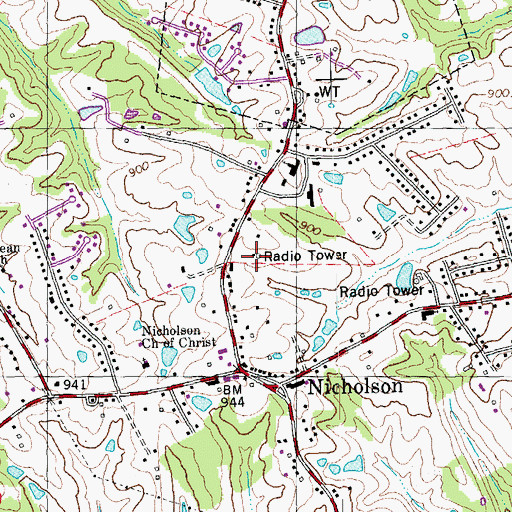 Topographic Map of Kenton County Police Department, KY