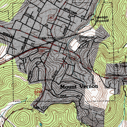 Topographic Map of Rockcastle County Sheriff's Office, KY