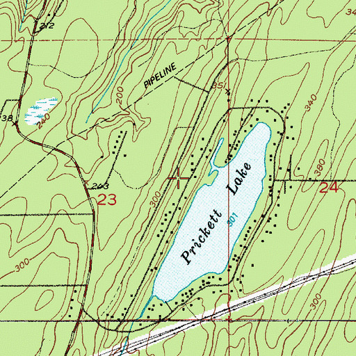 Topographic Map of North Mason Regional Fire Authority Station 23, WA