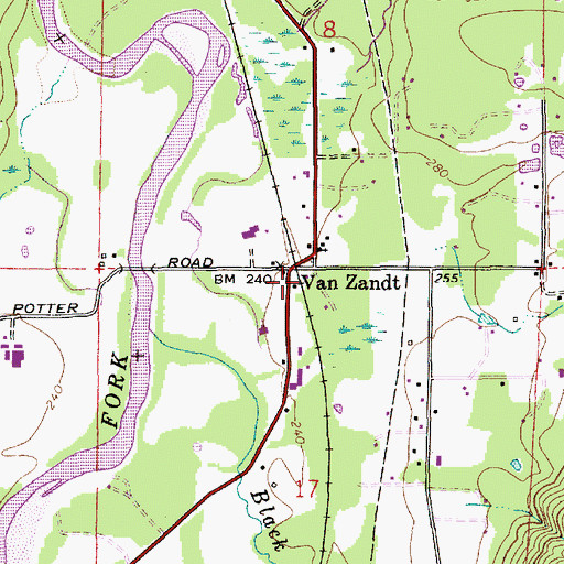 Topographic Map of Whatcom County Fire District 16 Station 87, WA