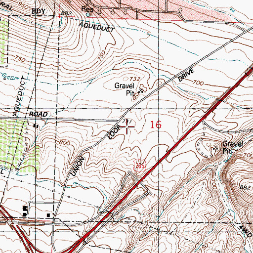 Topographic Map of Trios Southridge Hospital, WA