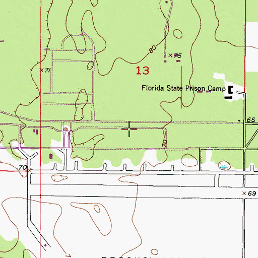 Topographic Map of Aviation Post Office, FL