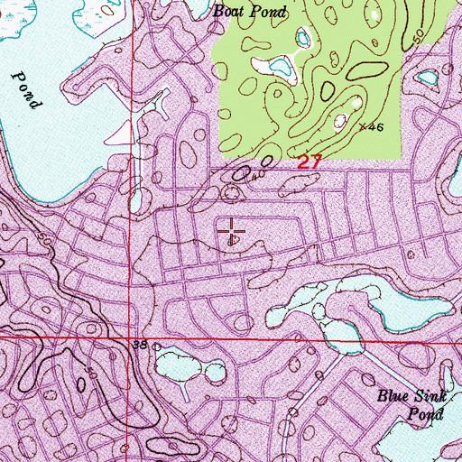 Topographic Map of Plaza Post Office, FL