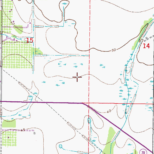 Topographic Map of Lakewood Ranch Post Office, FL