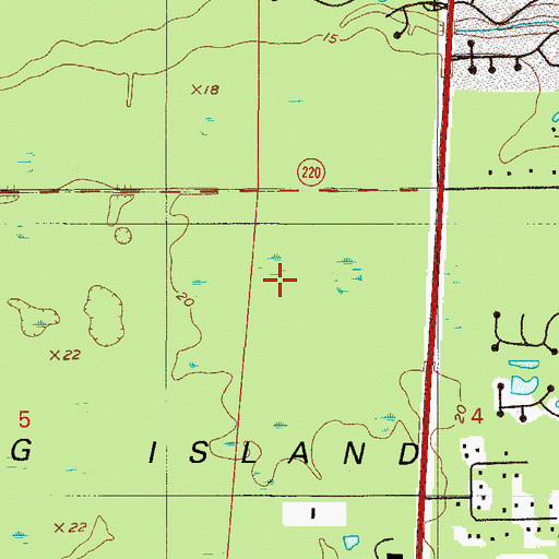 Topographic Map of Fleming Island Post Office, FL