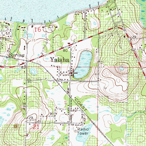 Topographic Map of Church of God by Faith Cemetery, FL